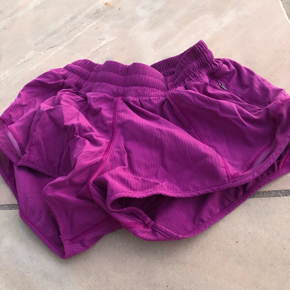 Berry Lululemon Hotty hot shorts